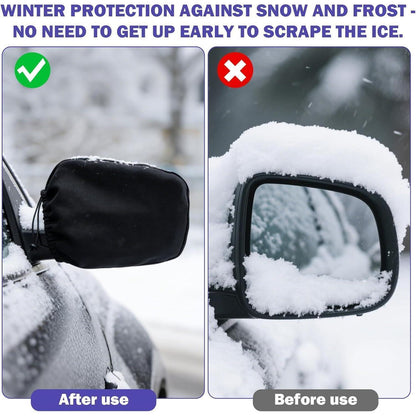 2x Seitenspiegel Schneedecke – Frostschutz für Auto & SUV