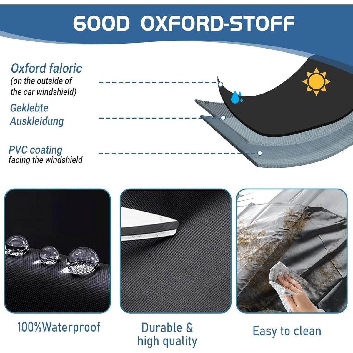 Windschutzscheibenabdeckung für Fiat Ducato/Peugeot Boxer/Citroen Jumper