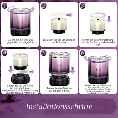 Smart Scent Candle Nachfüllset – 4er Luxus Duftkollektion