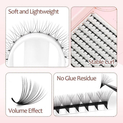 Vorgefertigte Russian Volume Wimpernfächer 10D-16D