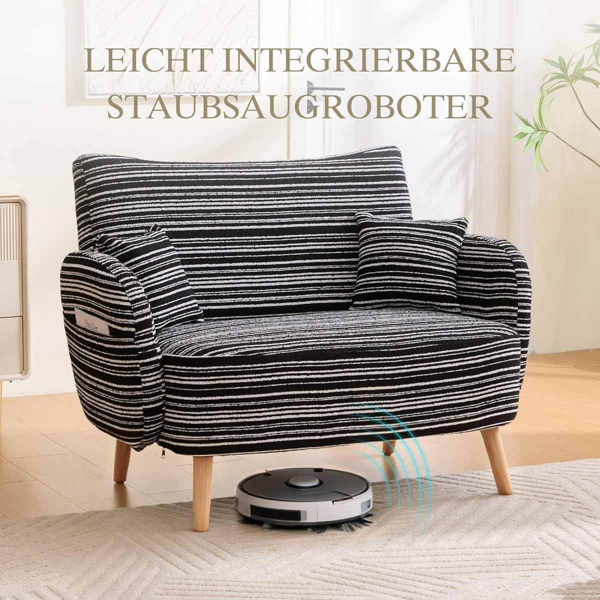 Ohrensessel Relaxsessel Schwarz – Bequemer Lesesessel mit Stauraum