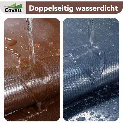 Schwere Abdeckplane 5x6m | 280g/m² | Reißfest & Wasserdicht