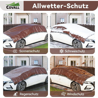 Schwere Abdeckplane 6x8m | 280g/m² | Reißfest & UV-beständig