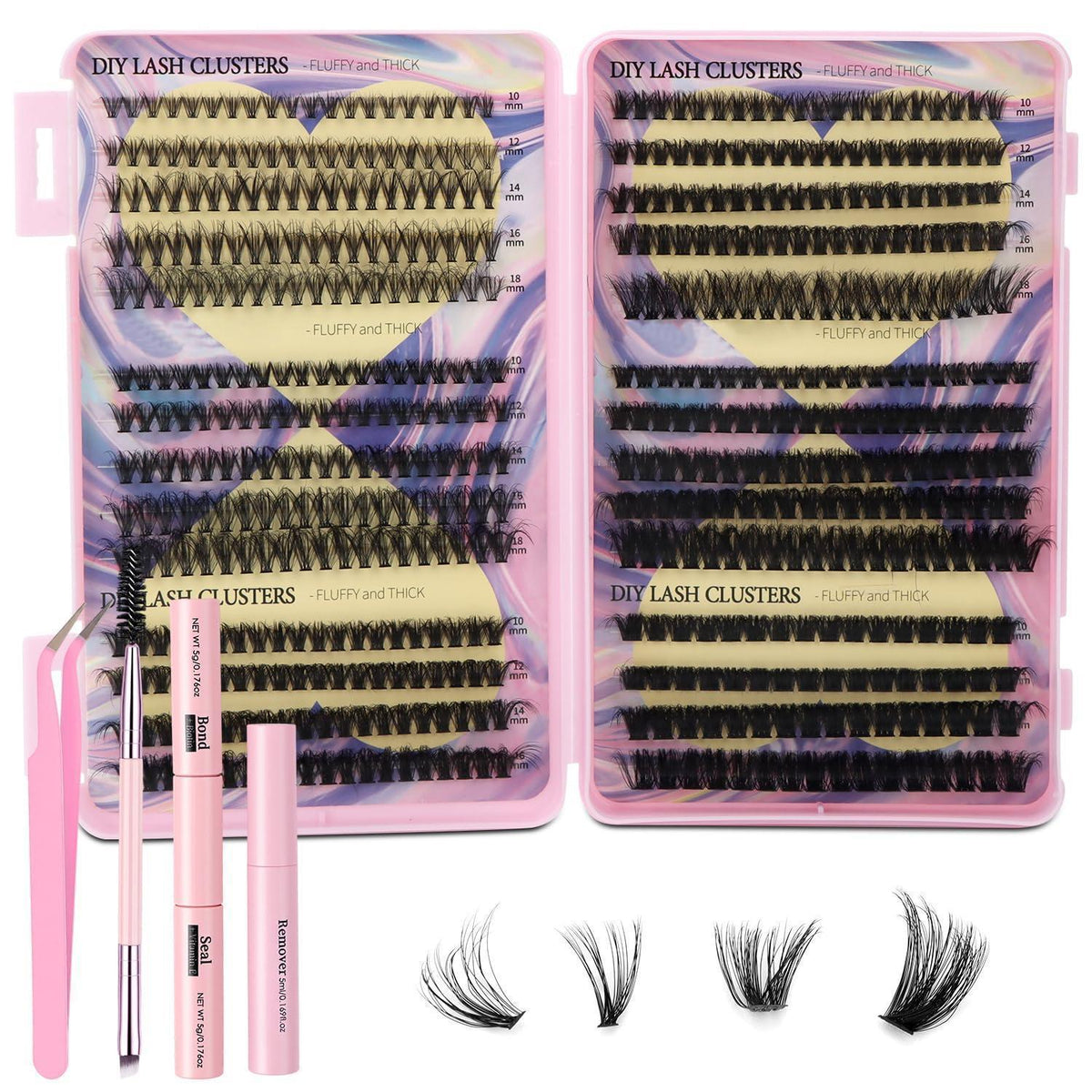 544 Wimpern Extensions Kit – DIY Lash Clusters 30D-100D