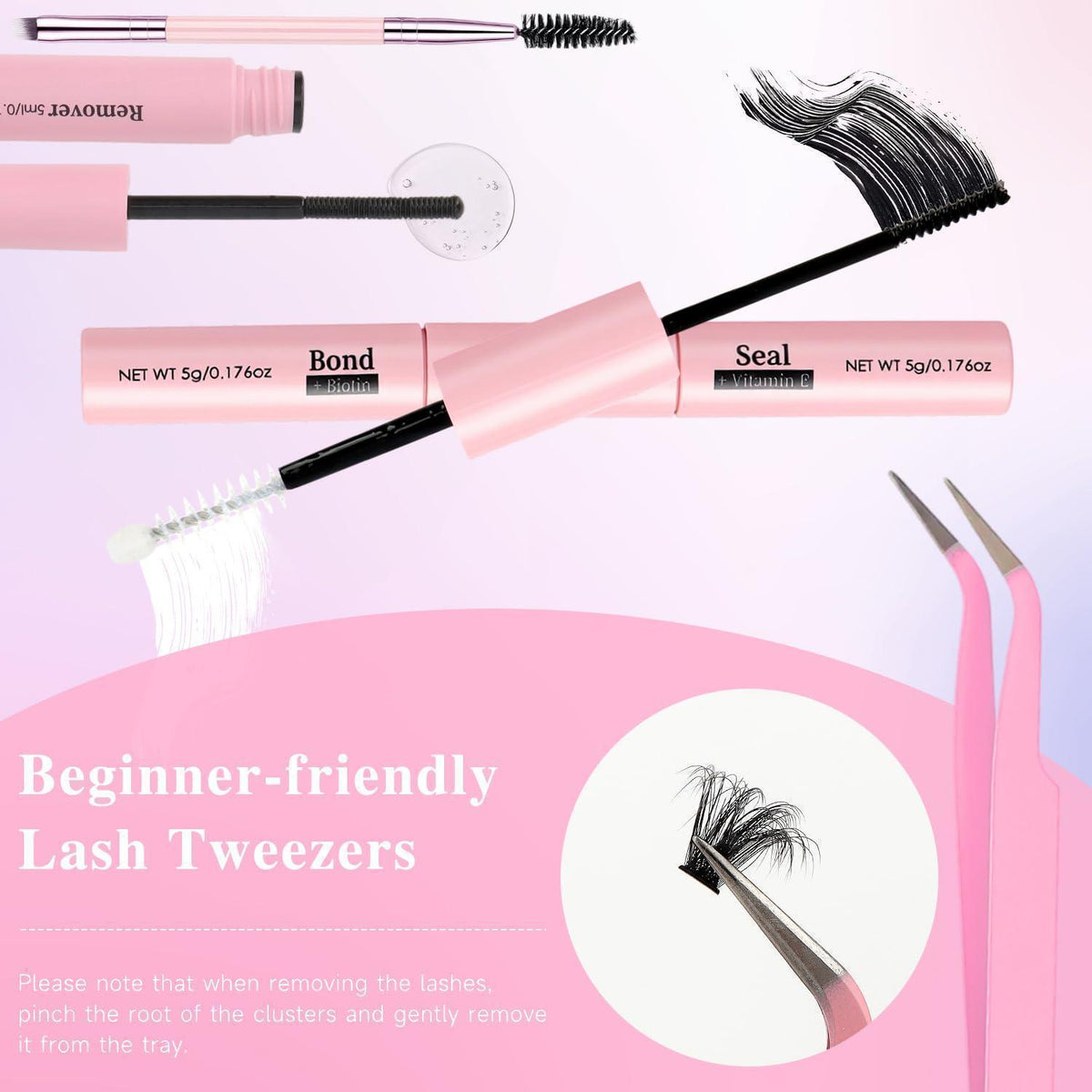 544 Wimpern Extensions Kit – DIY Lash Clusters 30D-100D