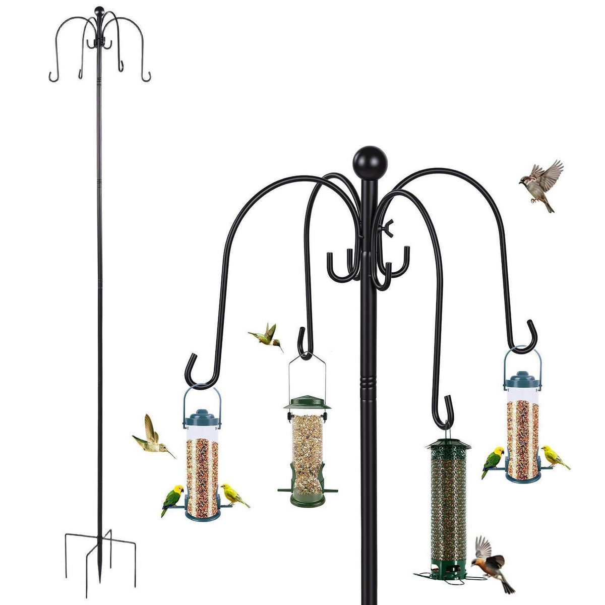 88 cm Schäferhaken Garten Höhenverstellbar mit 5 Zinken