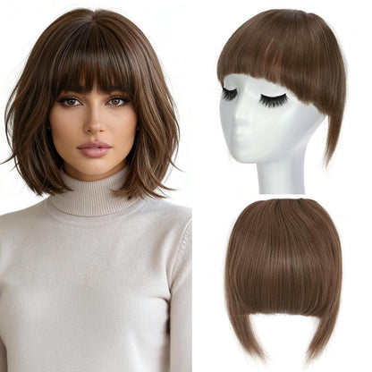 Clip-in Pony – Französisch, Kastanienbraun, für jeden Look