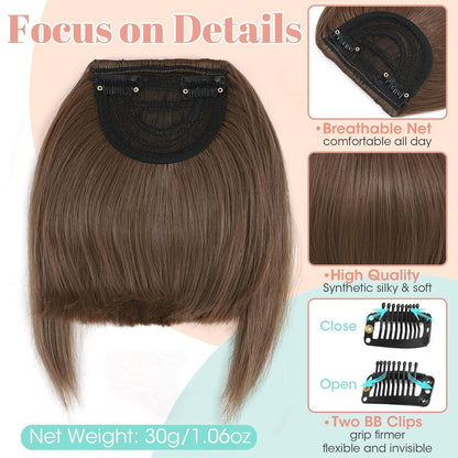 Clip-in Pony – Französisch, Kastanienbraun, für jeden Look