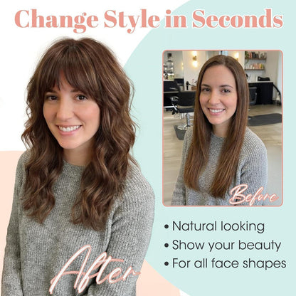 Clip-in Pony – Französisch, Kastanienbraun, für jeden Look