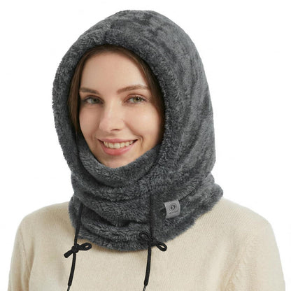 Sturmhaube Fleece Thermo Balaclava Grau Damen Herren Winter