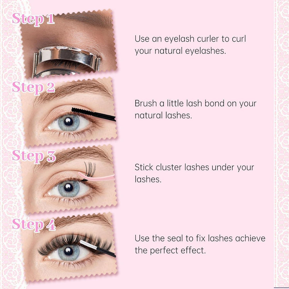 DIY Wimpernverlängerungs Set mit Kleber & Entferner