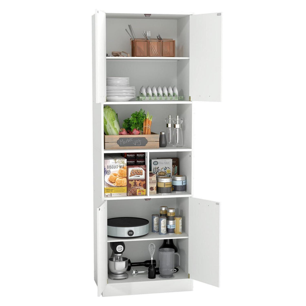 Hochschrank Küche Weiß 60cm – Vielseitiger Vorratsschrank