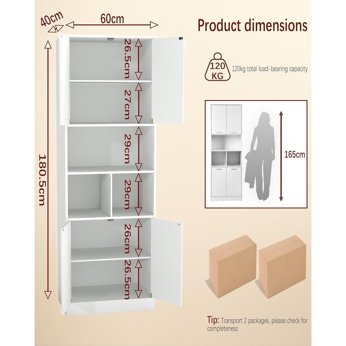 Hochschrank Küche Weiß 60cm – Vielseitiger Vorratsschrank