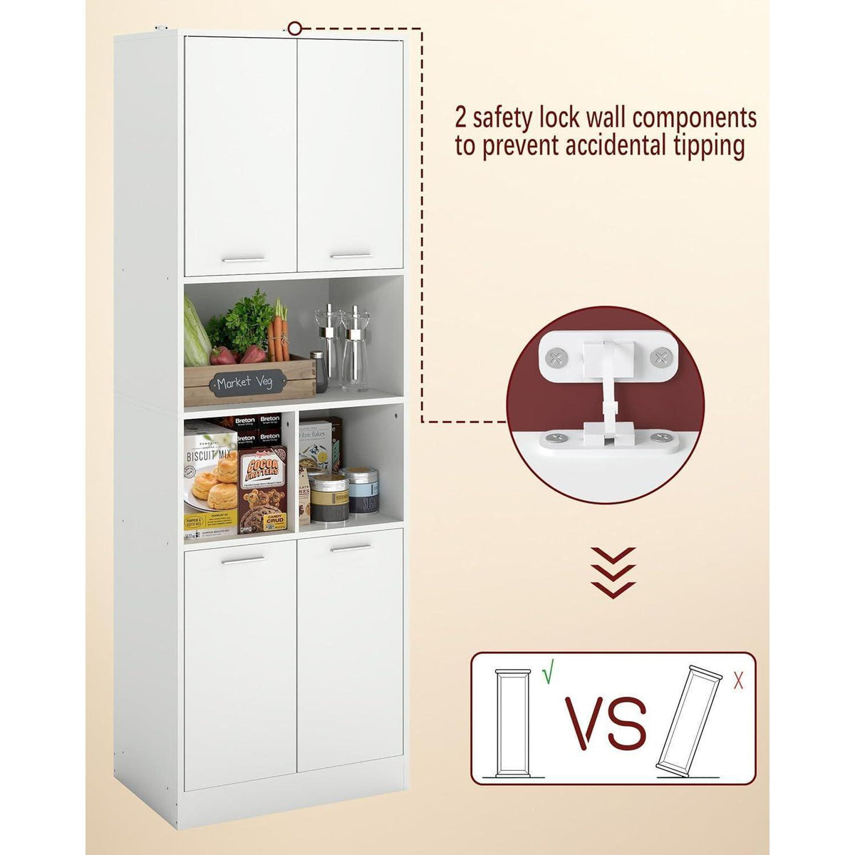 Hochschrank Küche Weiß 60cm – Vielseitiger Vorratsschrank