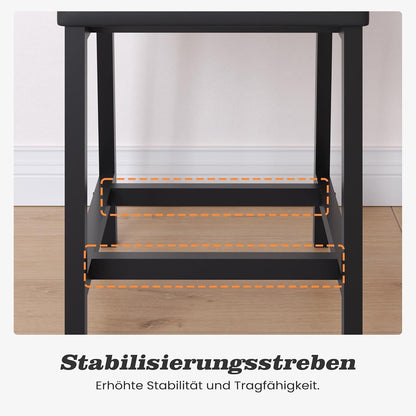 Esszimmerstühle 4er Set Vintage Braun mit Polsterung