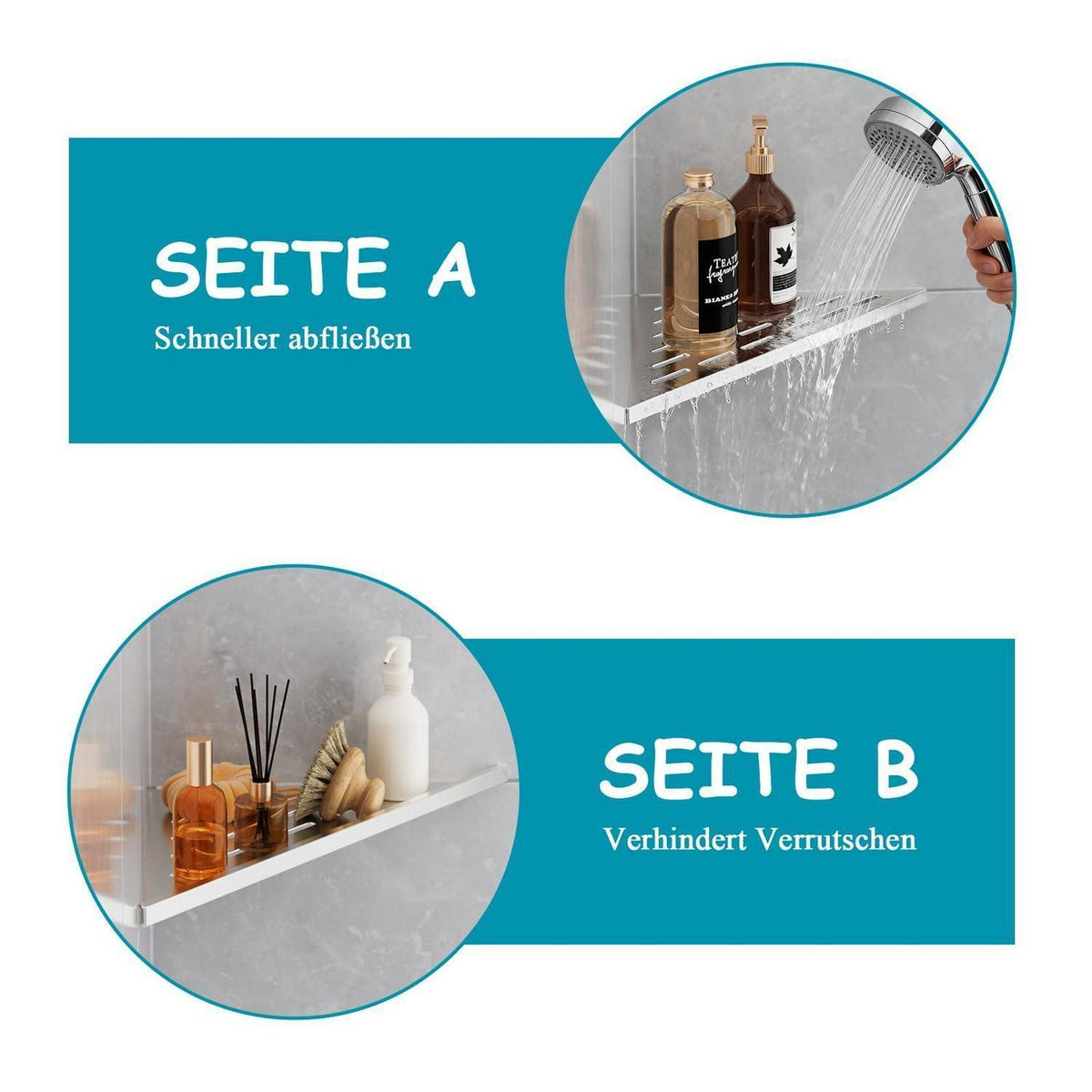 Eckregal Dusche Edelstahl 254mm – Rostfrei & Platzsparend