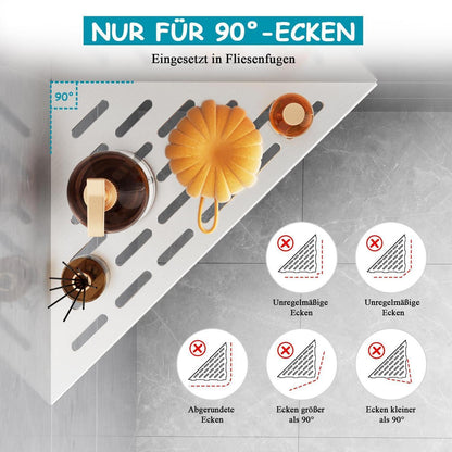 Eckregal Dusche Edelstahl 254mm – Rostfrei & Platzsparend