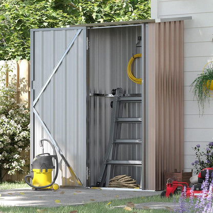 Metallschuppen 3x2 ft abschließbar – Gartenhaus für Werkzeug & Geräte