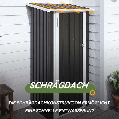 Metall Gerätehaus 90x50 cm mit abschließbarer Tür