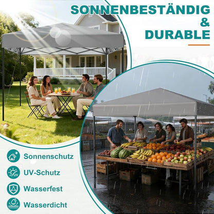 3x3m Pop-Up Pavillon mit One-Touch – Faltzelt für Garten & Events