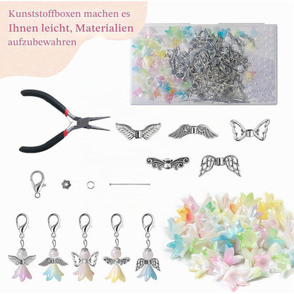 Schutzengel Bastelset – 50 Engel Schlüsselanhänger DIY