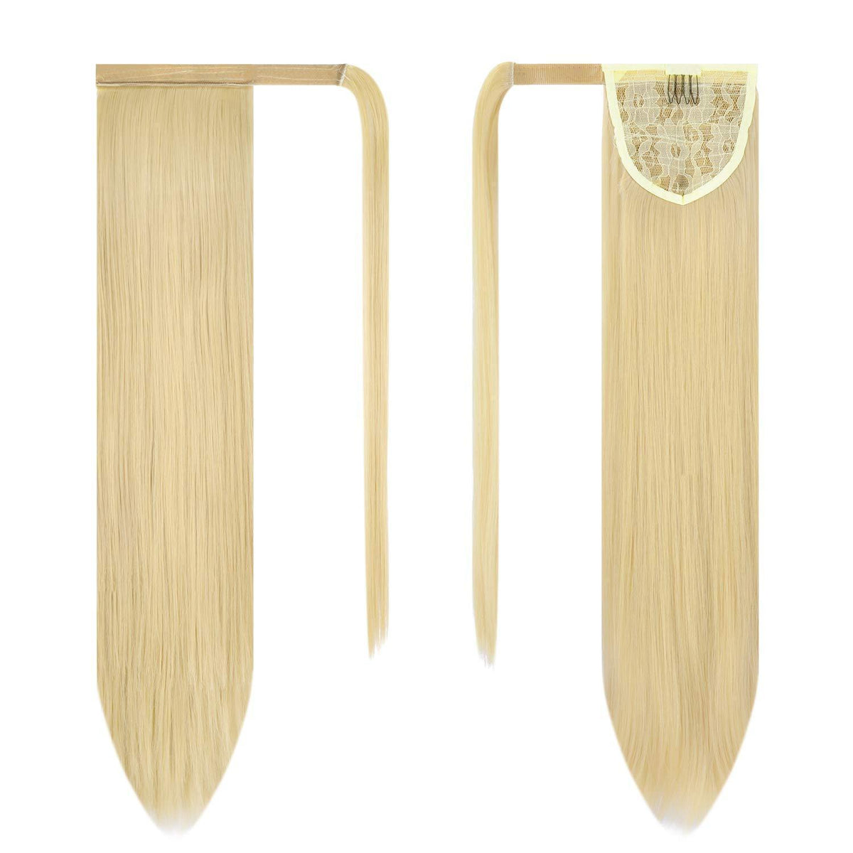 Glatter Pferdeschwanz Extension Blond 76cm – Haarverlängerung
