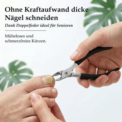 Fußnagelschere mit Spritzschutz & rutschfestem Griff