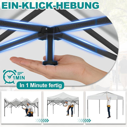 3x3m Pop Up Pavillon – Wasserdicht & Stabil für Garten & Camping