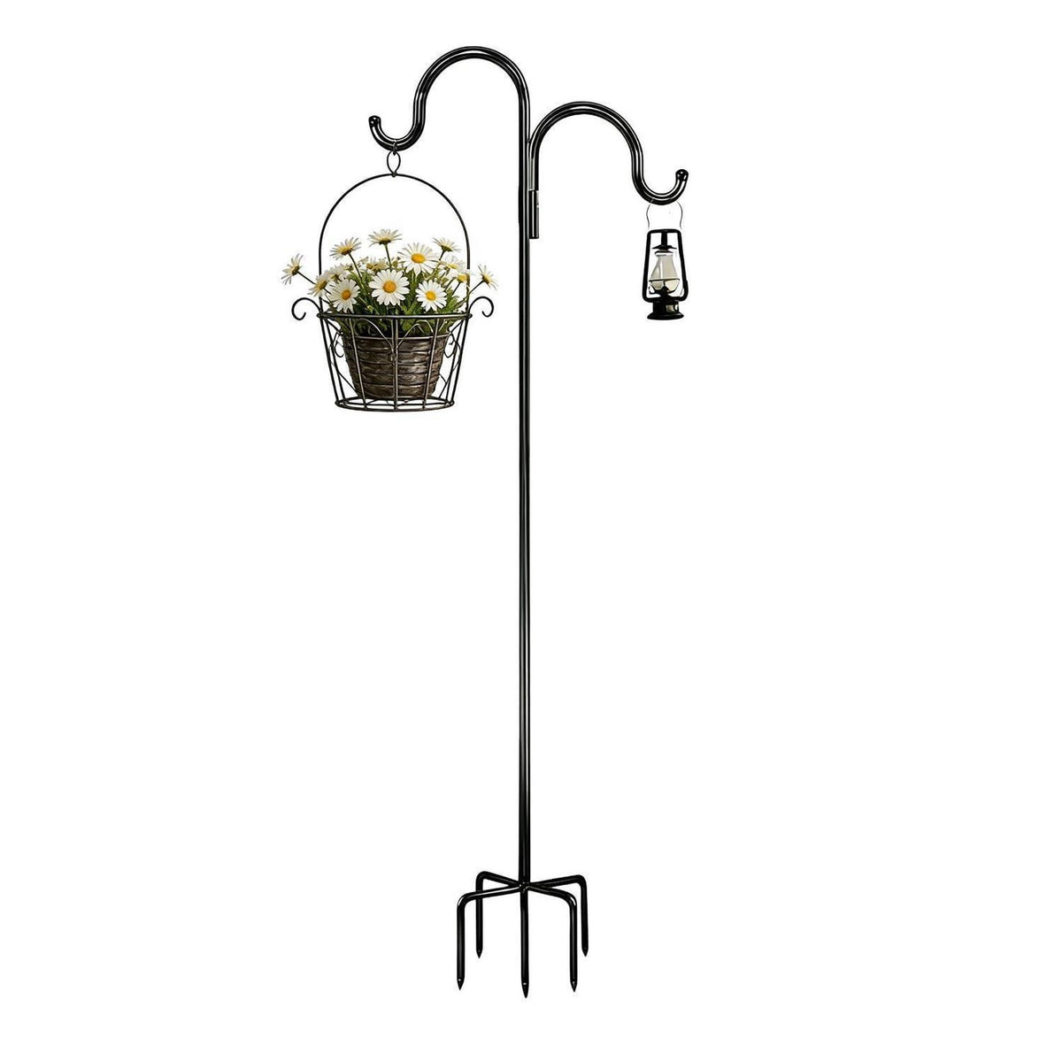 Schäferhaken Garten 193cm – Vielseitiger Haken für Deko & Vogelhäuschen