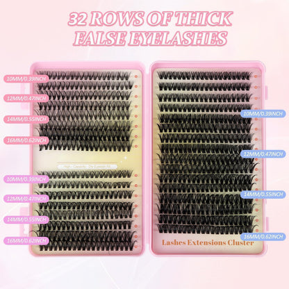 DIY Wimpern Cluster Set – 560 Stück für Volumen & Länge