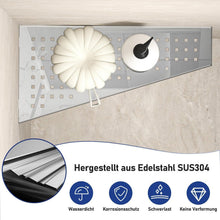 Duschablage Eckregal Edelstahl ohne Bohren 2er Set