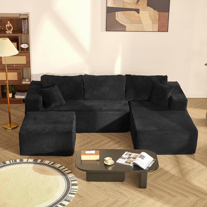 Modulares Ecksofa 272cm mit Schlaffunktion & Chaiselongue Links