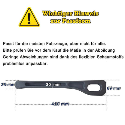 2er-Pack Autositz Lückenfüller mit Organizer – Schwarz