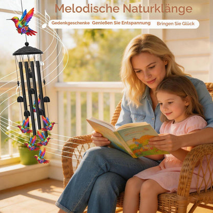 Kolibri Windspiel – Metall Deko für Garten & Terrasse