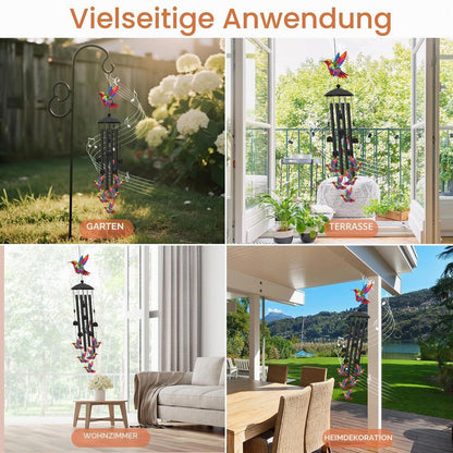 Kolibri Windspiel – Metall Deko für Garten & Terrasse
