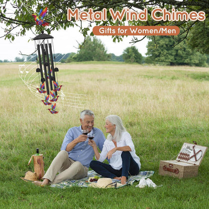Kolibri Windspiel – Metall Deko für Garten & Terrasse