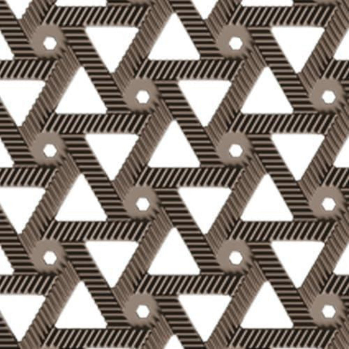 Fußmatte Outdoor Drainage, Braun, 81x122 cm