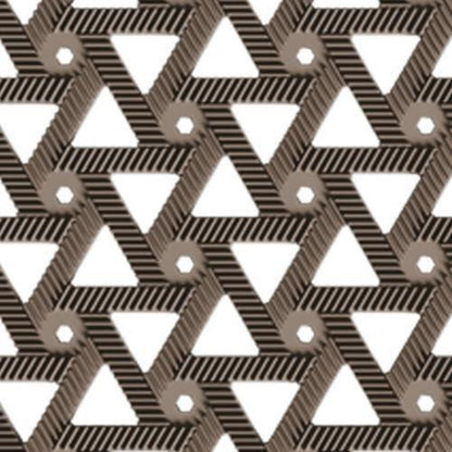 Fußmatte Outdoor Drainage, Braun, 81x122 cm
