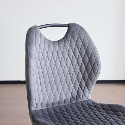 2er-Set Esszimmerstühle Grau – Polsterstühle für Küche & Wohnzimmer