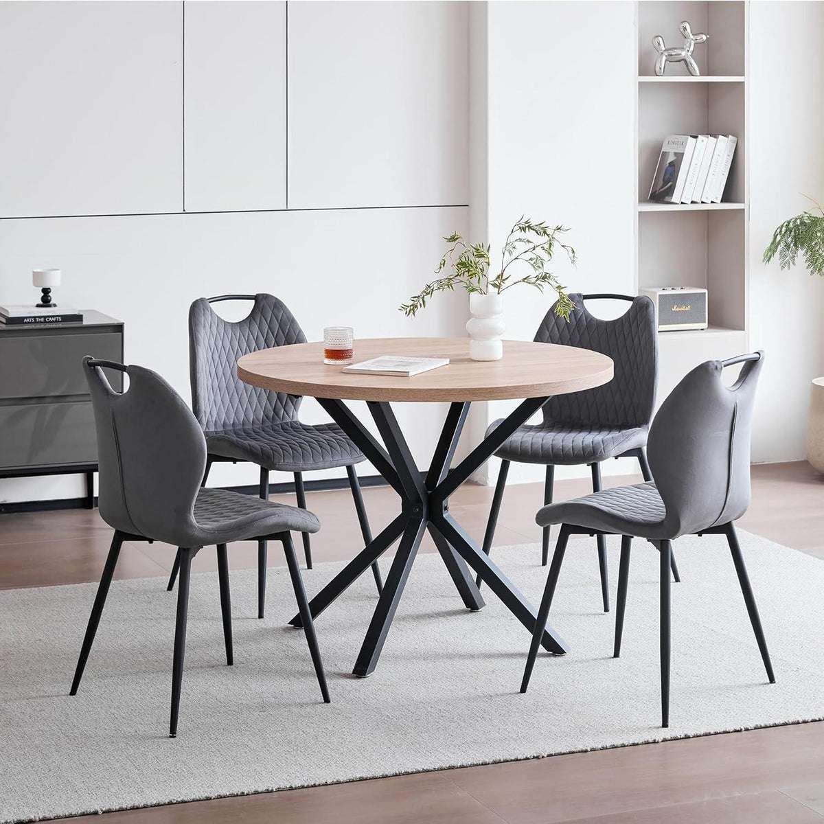 8 Esszimmerstühle Grau – Polsterstühle für Küche & Wohnzimmer