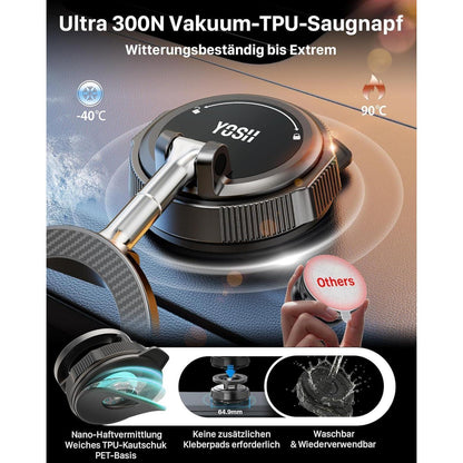MagSafe Autohalterung mit starkem Vakuum-Saugnapf