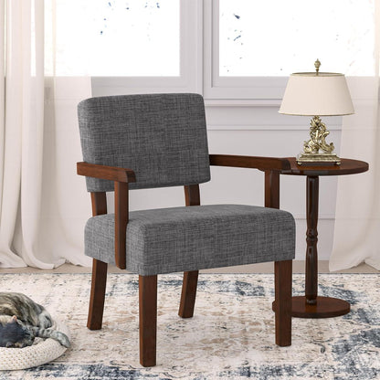 Loungesessel Grau mit Fußhocker – Bequemer Sessel für Wohnzimmer