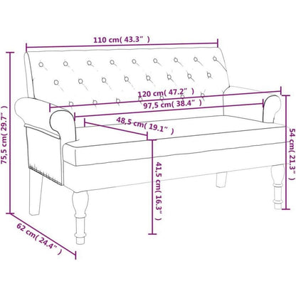2-Sitzer Sofa Retro-Stil Braun – Loveseat für Wohnzimmer