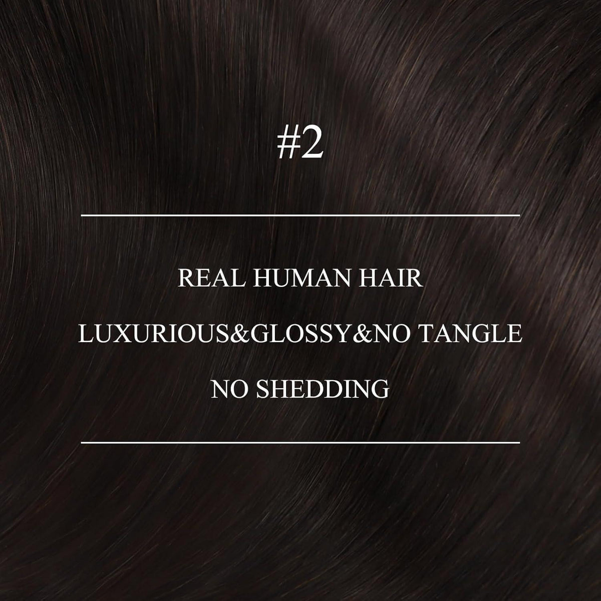 Echthaar Nano Ring Extensions Braun 70cm