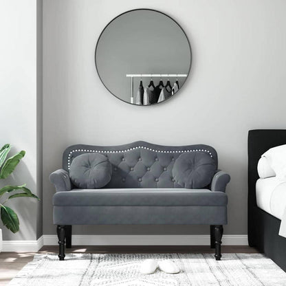 2-Sitzer Samt Sofa Dunkelgrau – Bequeme Couch für Wohnzimmer