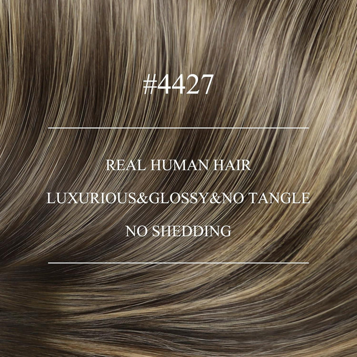 Nano Ring Extensions Braun Ombre Blond Echthaar 35cm