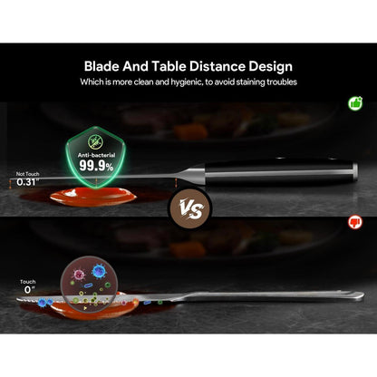 8-teiliges Steakmesser-Set aus Damaststahl mit Organizer