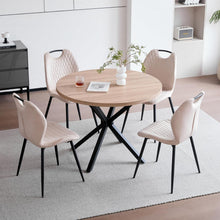 Rundes Esszimmer-Set 100cm | Tisch + 4 Moderne Stühle