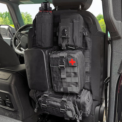 Taktischer Autositz-Organizer mit Molle-Taschen – Universal