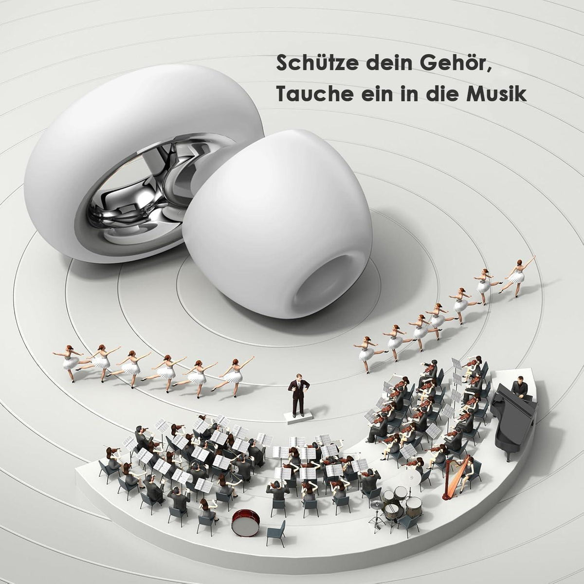 Schlaf-Ohrstöpsel mit Geräuschreduzierung & 4 Größen